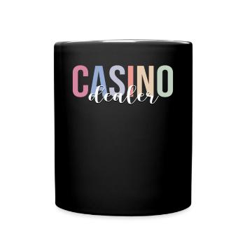 Casino Croupier Poker Jeux d’argent - Mug uni - noir - Devant
