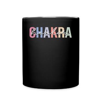 Chakra Healer Chakra Healing Reiki Master - Full Colour Mug - black - Front