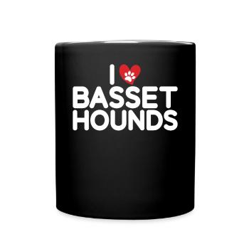 Cadeaux Basset Hound - Mug uni - noir - Devant