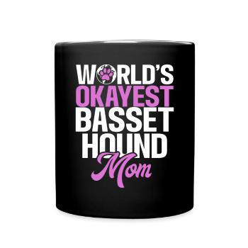 Cadeaux Basset Hound - Mug uni - noir - Devant