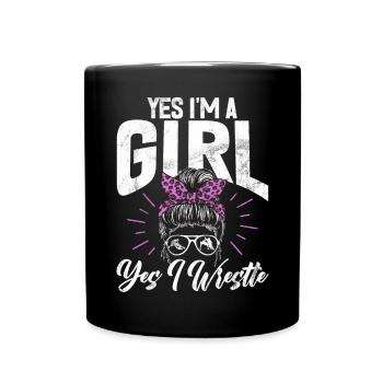 Lutteuse Fille Grappling Lutteuse Femmes - Mug uni - noir - Devant