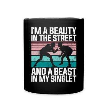 Lutteuse Fille Grappling Lutteuse Femmes - Mug uni - noir - Devant