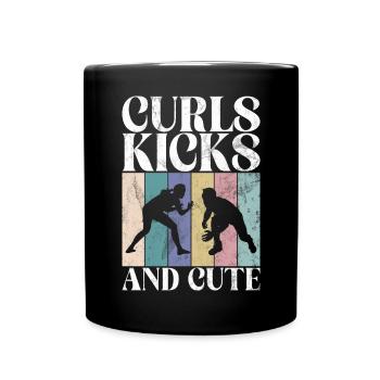Lutteuse Fille Grappling Lutteuse Femmes - Mug uni - noir - Devant
