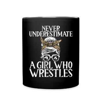 Lutteuse Fille Grappling Lutteuse Femmes - Mug uni - noir - Devant