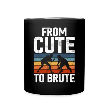 Lutteuse Fille Grappling Lutteuse Femmes - Mug uni - noir - Devant