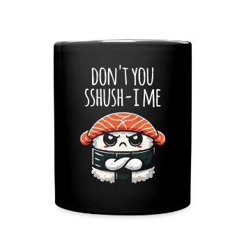Sushi - Tasse einfarbig - Schwarz - Vorne