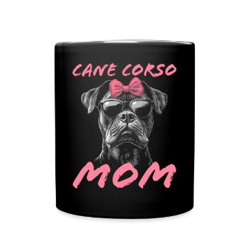 Cane Corso Italiano Maman Maman Cane Corso Cadeau - Mug uni - noir - Devant
