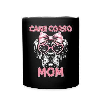 Cane Corso Italiano Maman Maman Cane Corso Cadeau - Mug uni - noir - Devant