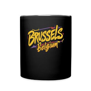 Mémoire souvenir de Varsovie Pologne - Mug uni - noir - Devant