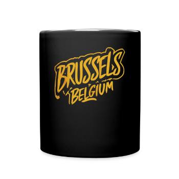 Warsaw Poland Souvenir Reminder - Full Colour Mug - black - Front