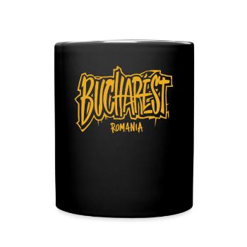 Warsaw Poland Souvenir Reminder - Full Colour Mug - black - Front
