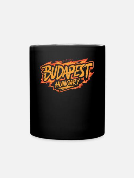 Budapest Hungary Souvenir - Tasse einfarbig - Schwarz