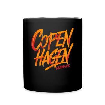 Copenhagen Denmark Souvenir - Tasse einfarbig - Schwarz - Vorne