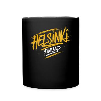 Souvenir d'Helsinki Finlande - Mug uni - noir - Devant