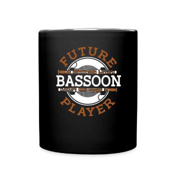 Futur bassoniste : Aerophone Music Bassoonist - Mug uni - noir - Devant