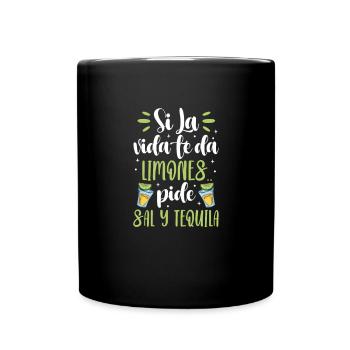 Tequila Sunrise Saufen Party Mexiko Geschenk - Tasse einfarbig - Schwarz - Vorne