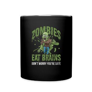 Zombie - Tasse einfarbig - Schwarz - Vorne