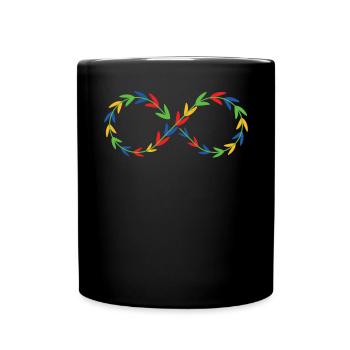 Autism Awareness Day Autistic Gift - Full Colour Mug - black - Front