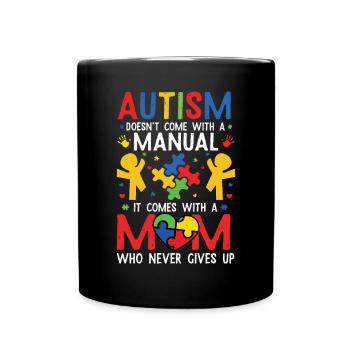 Autismus Awareness Day Autist Geschenk - Tasse einfarbig - Schwarz - Vorne
