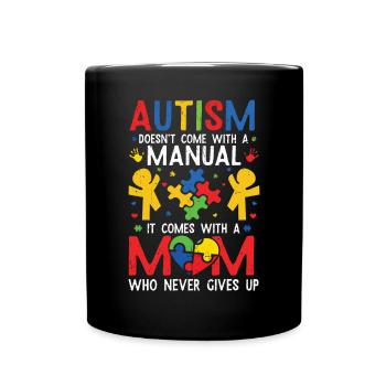 Autismus - Tasse einfarbig - Schwarz - Vorne