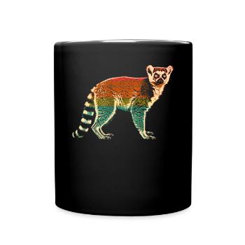 Lémurien Madagascar - Mug uni - noir - Devant
