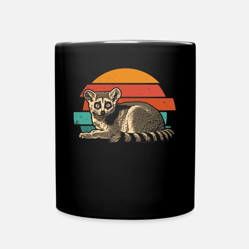 Lemur Madagaskar - Tasse einfarbig - Schwarz