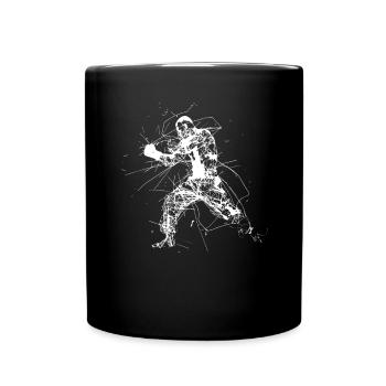 Kickboxing Drawing - Full Colour Mug - black - Front