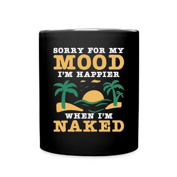 Dicton sur le nudisme - Mug uni - noir - Devant