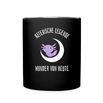 Die Wunder von Heute - Tasse einfarbig - Schwarz - Vorne