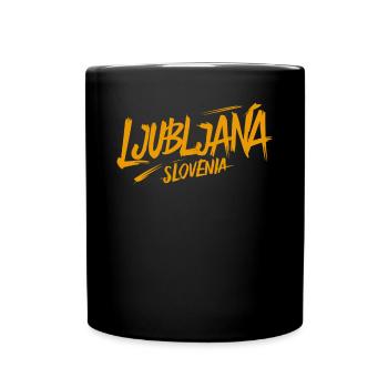 Souvenir de Ljubljana Slovénie - Mug uni - noir - Devant