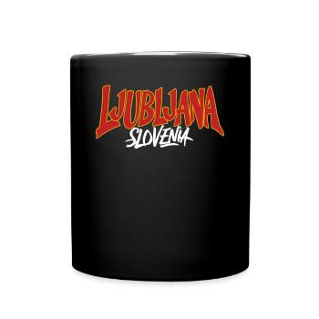 Souvenir de Ljubljana Slovénie - Mug uni - noir - Devant
