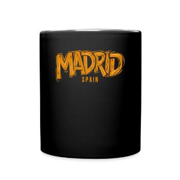 Voyage souvenir en Espagne à Madrid - Mug uni - noir - Devant