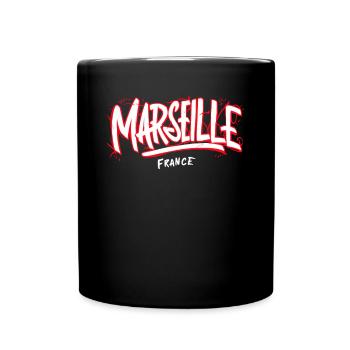 Marseille France Souvenir - Mug uni - noir - Devant
