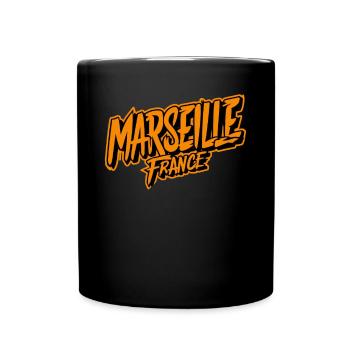 Marseille France Souvenir Highlight - Full Colour Mug - black - Front