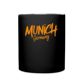 Souvenir de Munich Allemagne pour les voyageurs - Mug uni - noir - Devant