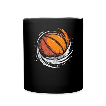 Basketball Ball Sketch - Full Colour Mug - black - Front