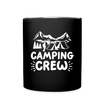 Camping Crew Camper - Tasse einfarbig - Schwarz - Vorne