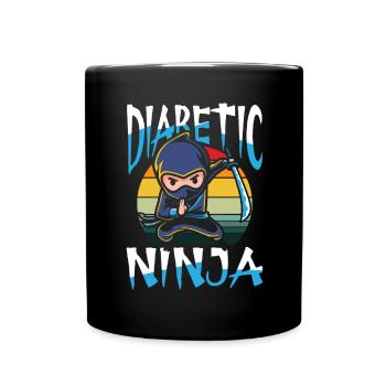 Diabetic ninja - Tasse einfarbig - Schwarz - Vorne