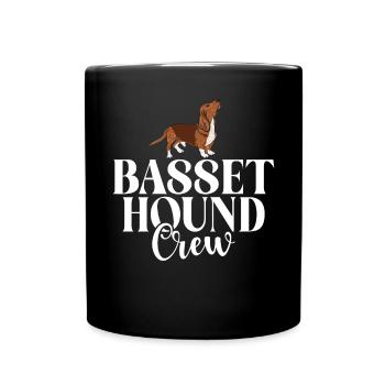 Basset Hound Gifts - Tasse einfarbig - Schwarz - Vorne