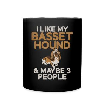 Cadeaux Basset Hound - Mug uni - noir - Devant