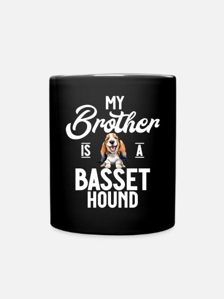 Basset Hound Gifts - Tasse einfarbig - Schwarz