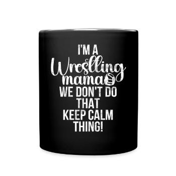 Lutte Maman Lutteuse Femmes Combattante - Mug uni - noir - Devant