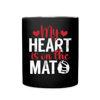 Lutte Maman Lutteuse Femmes Combattante - Mug uni - noir - Devant