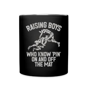 Lutte Maman Lutteuse Femmes Combattante - Mug uni - noir - Devant