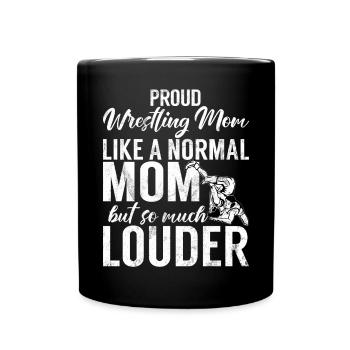 Lutte Maman Lutteuse Femmes Combattante - Mug uni - noir - Devant