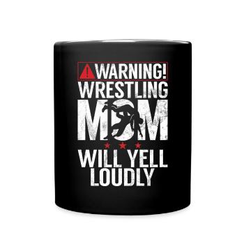 Lutte Maman Lutteuse Femmes Combattante - Mug uni - noir - Devant