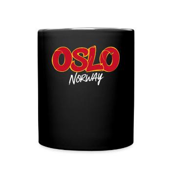 Oslo Norway Souvenir Travel Memory - Full Colour Mug - black - Front