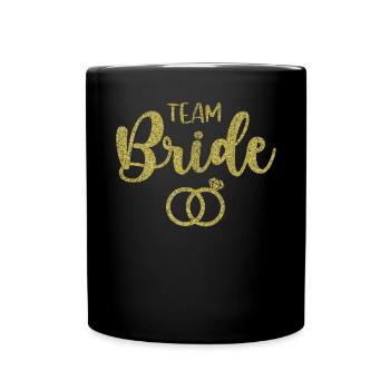 Junggesellin - Tasse einfarbig - Schwarz - Vorne