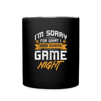 Brettspiel - Tasse einfarbig - Schwarz - Vorne