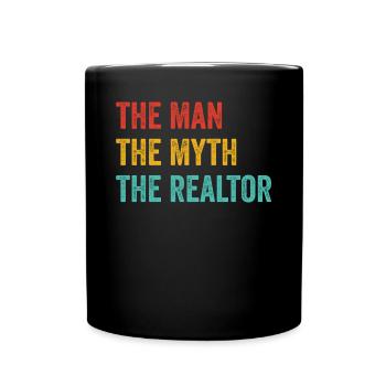 Real Estate Agent Real Estate Agent Gift - Full Colour Mug - black - Front